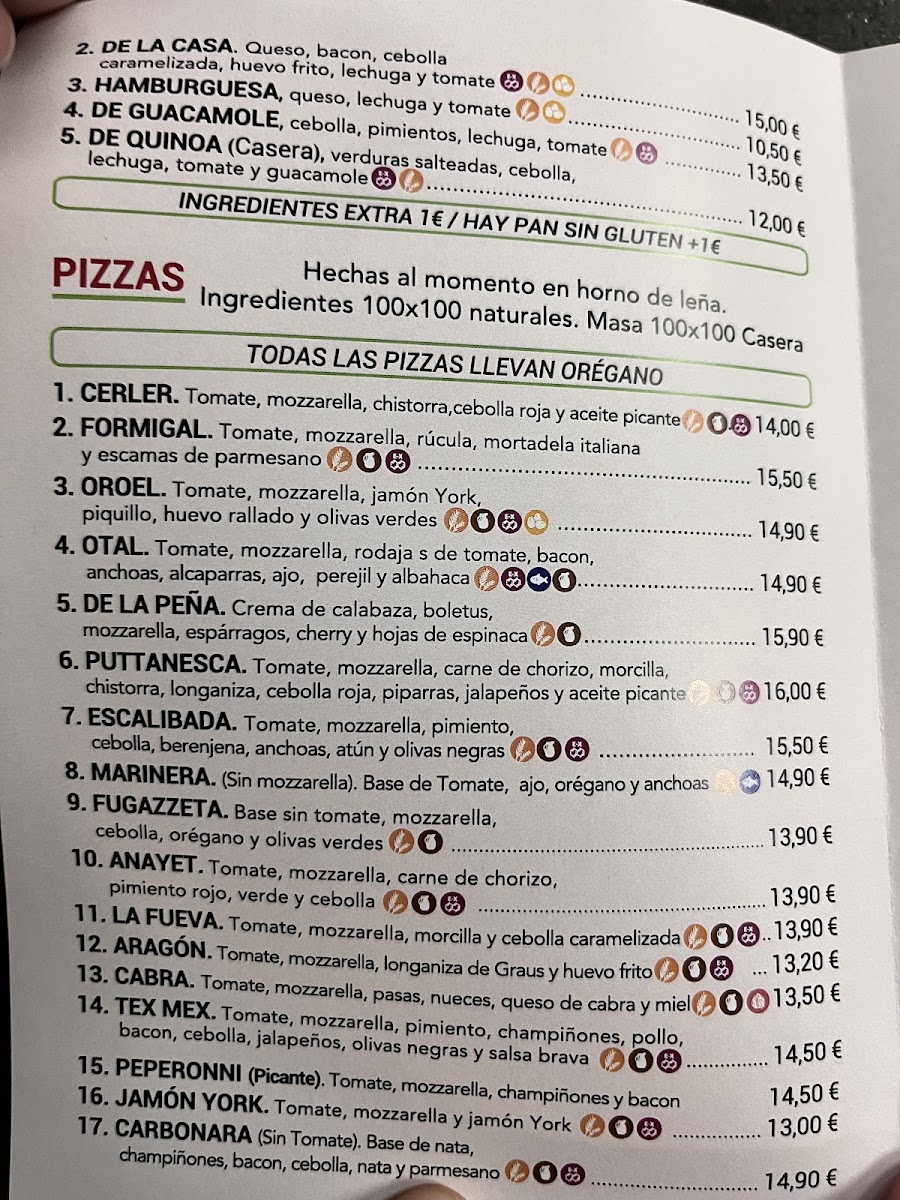 Menu La Crepería Otal De Jaca-4