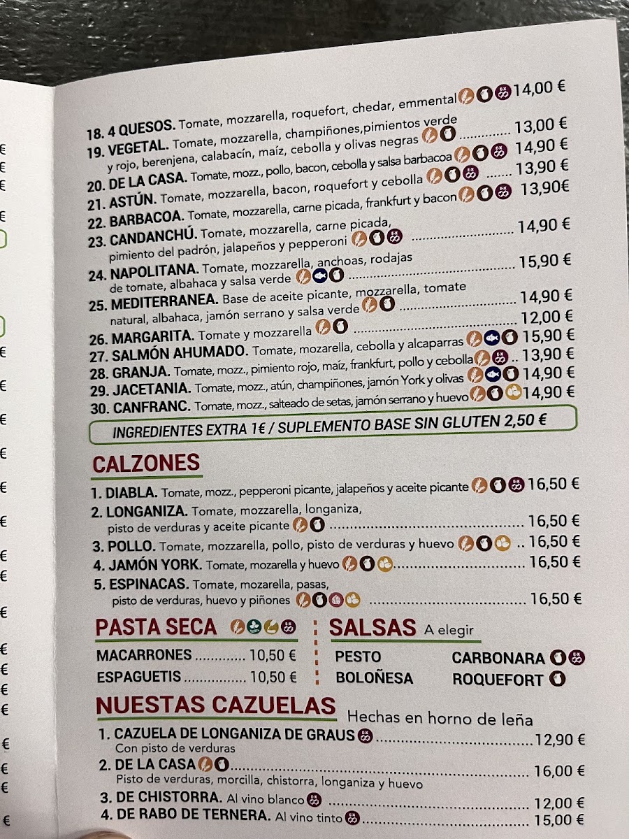 Menu La Crepería Otal De Jaca-6